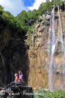 Catarata en el parque natural de Plitvice, Croacia