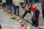 Un veterano de la Segunda Guerra Mundial en Donetsk durante el Dia de la Victoria