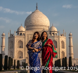 Japanese Tourists at the Taj, Agra